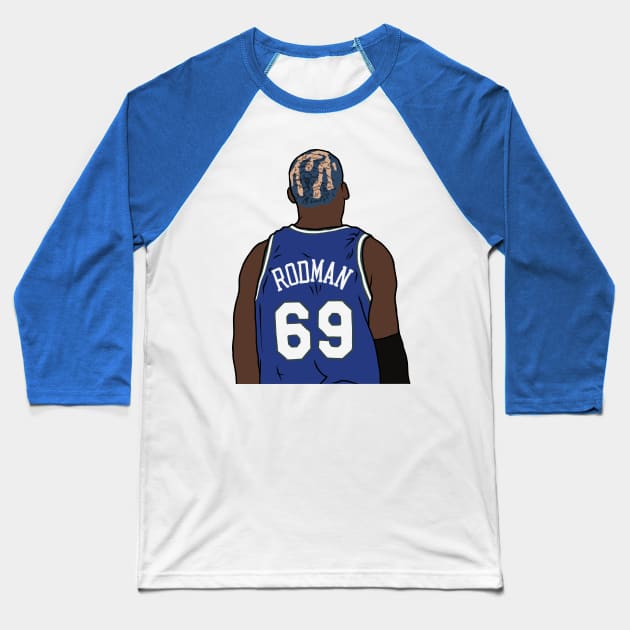 Dennis Rodman #69 Baseball T-Shirt by rattraptees